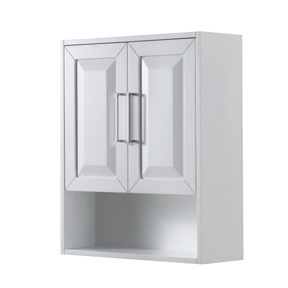 Daria Over-Toilet Wall Cabinet by Wyndham Collection - White WC-2525-WC-WHT