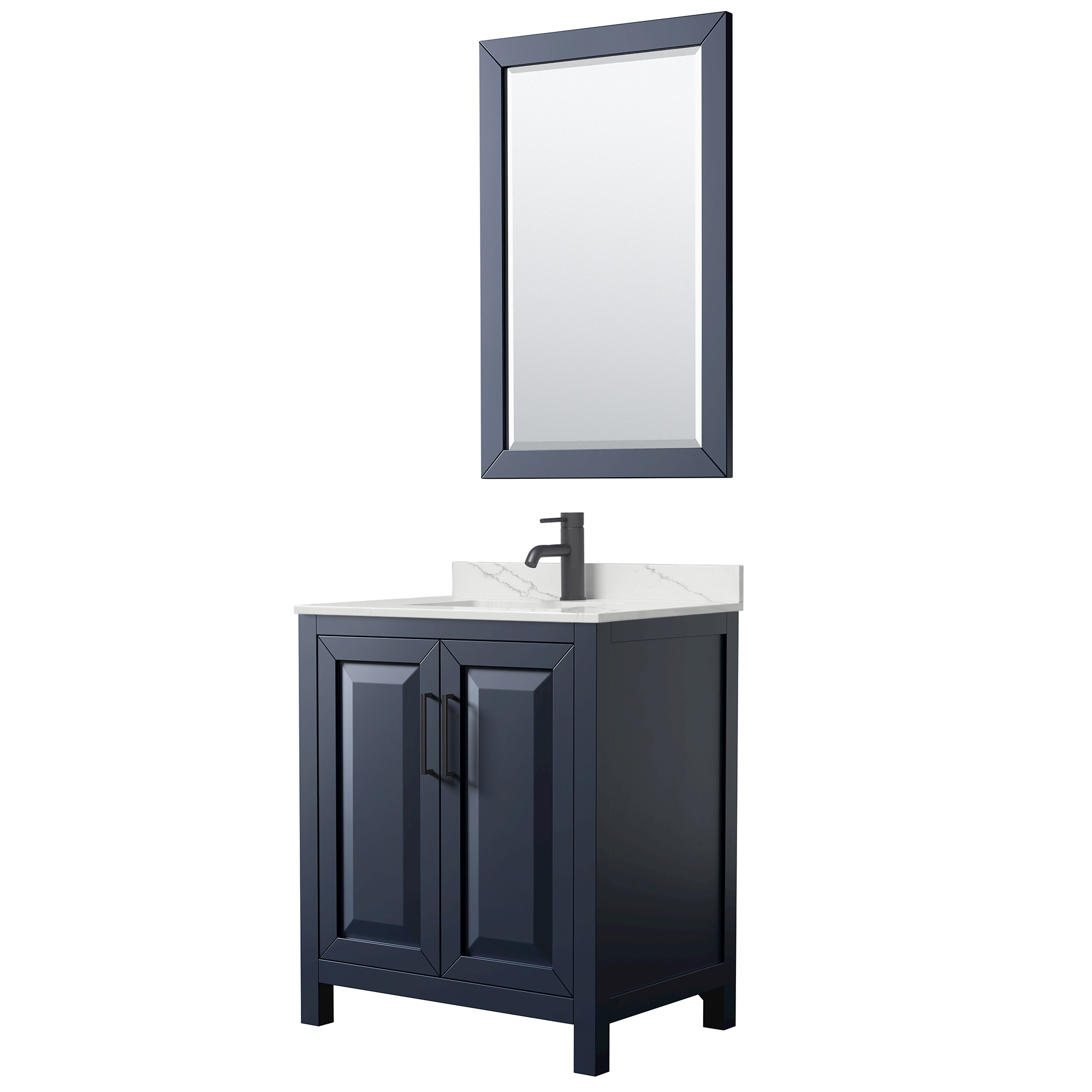 Daria 30" Single Bathroom Vanity by Wyndham Collection - Dark Blue WC-2525-30-SGL-VAN-BLU