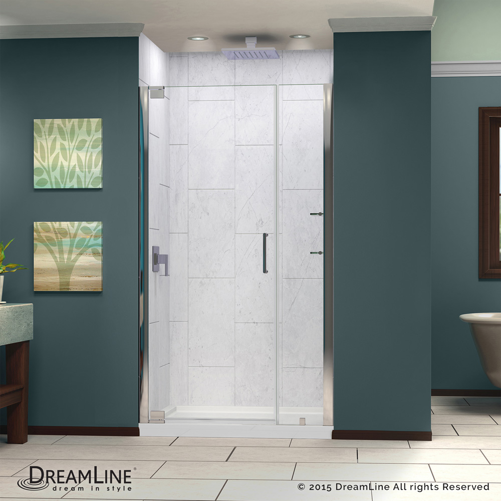 Bath Authority DreamLine Elegance Frameless Pivot Shower Door with Handle (37-1/4" to 39-1/4") SHDR-4137720