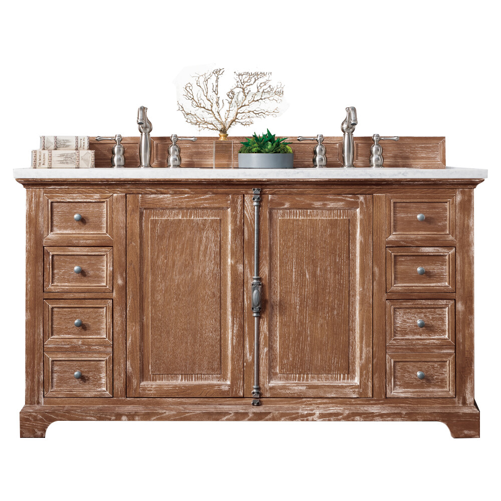 James Martin 60" Providence Double Cabinet Vanity - Driftwood 238-105-5611