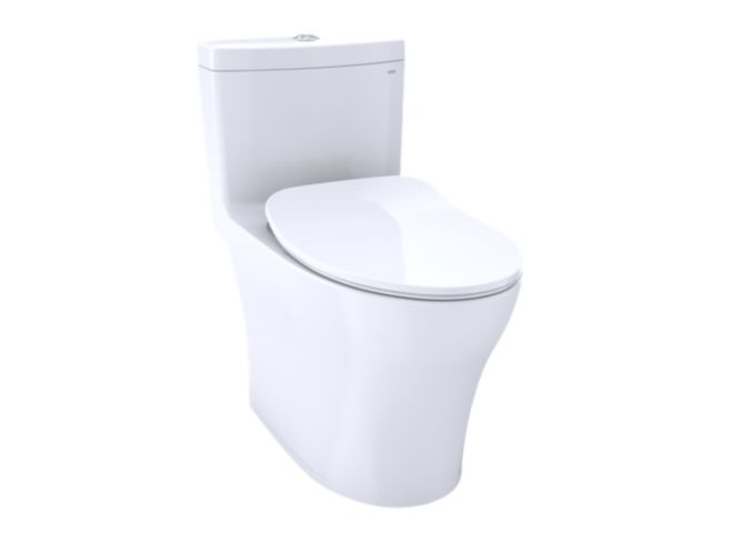 TOTO Aquia® IV One-Piece Toilet - 1.28 GPF & 0.8 GPF, Elongated Bowl - Washlet with Connection - Slim Seat MS646234CEMFG.01