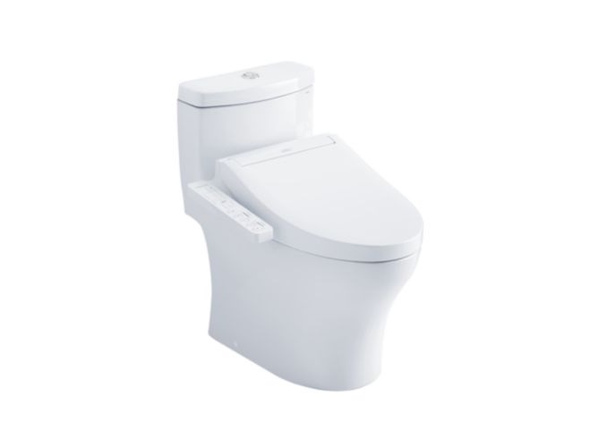 TOTO Aquia® IV - Washlet® with C2 One-Piece Toilet - 1.28 GPF & 0.9 GPF - New MW6463074CEMFGN.01