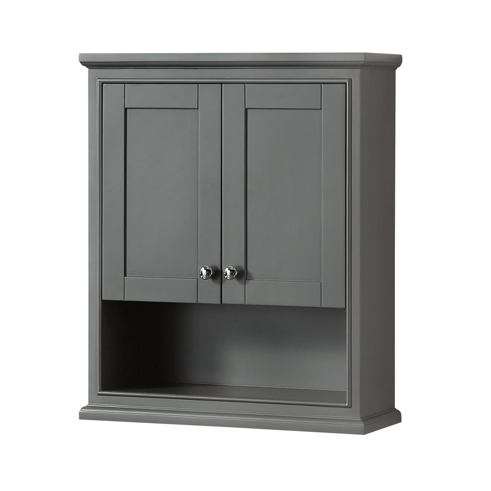Deborah Over-Toilet Wall Cabinet by Wyndham Collection - Dark Gray WC-2020-WC-DKG