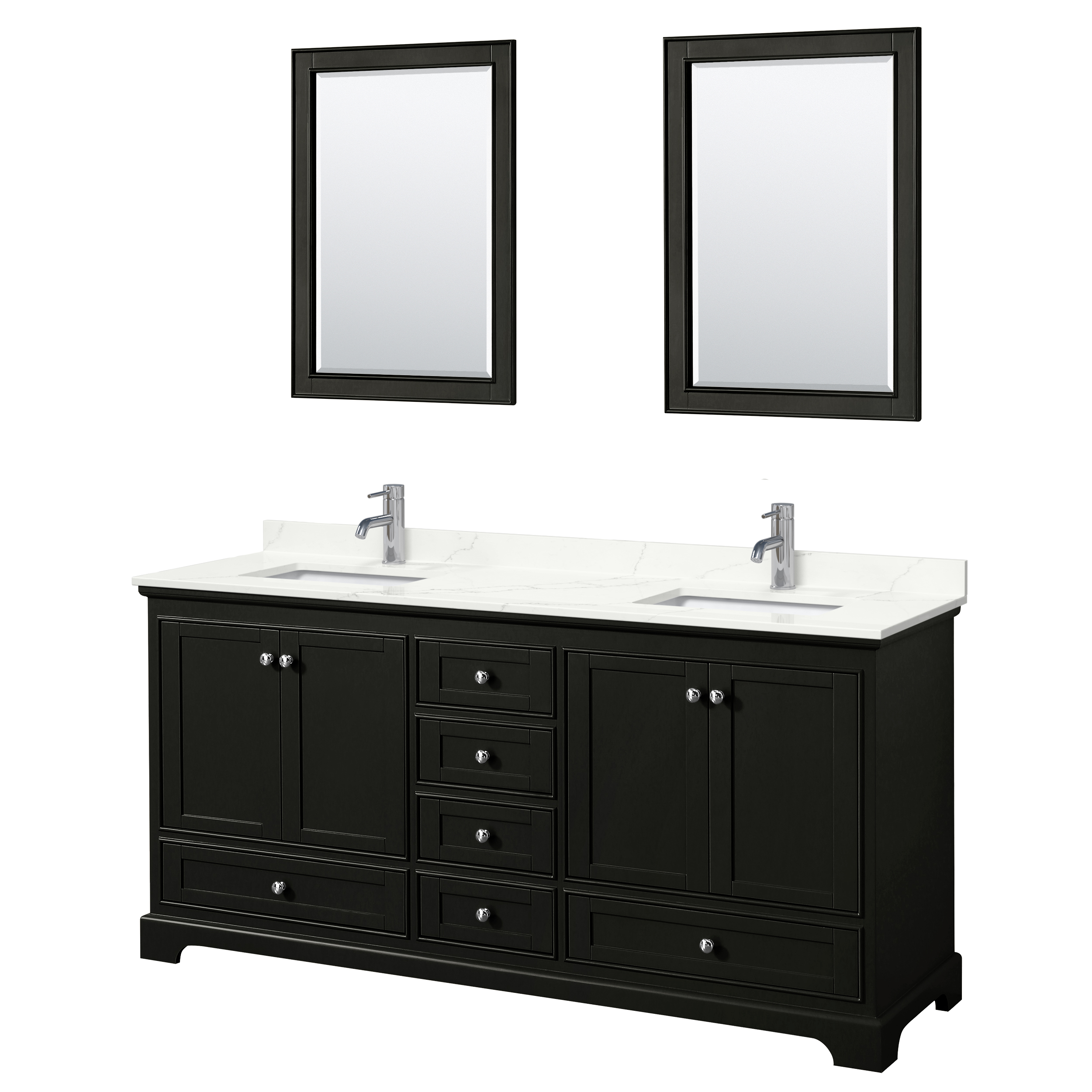 Deborah 72" Double Bathroom Vanity in Dark Espresso WC-2020-72-DBL-VAN-DES_