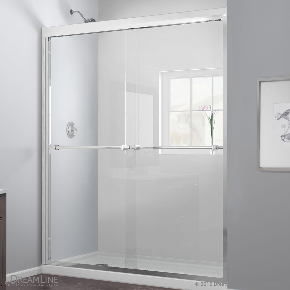 Bath Authority DreamLine Duet Bypass Sliding Shower Door (44"-60") SHDR-1248728