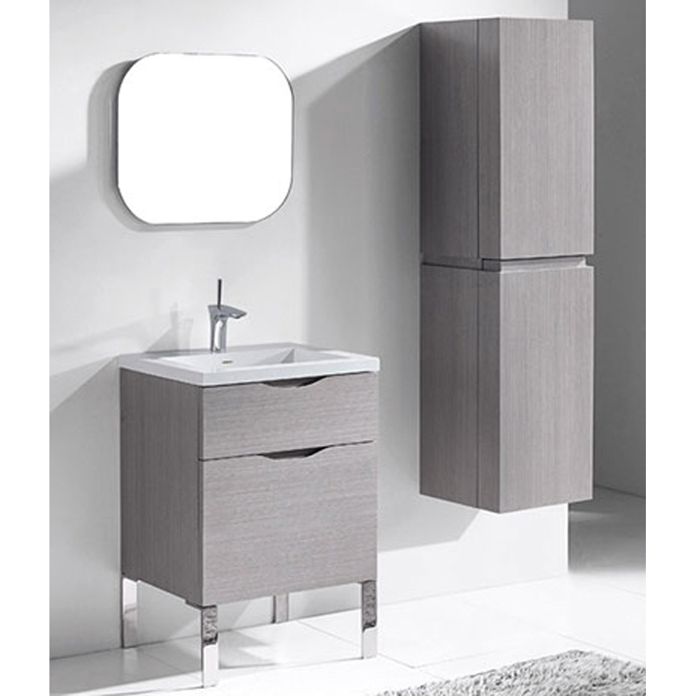 Madeli Milano 24" Bathroom Vanity for Integrated Basin - Ash Grey B200-24-021-AG